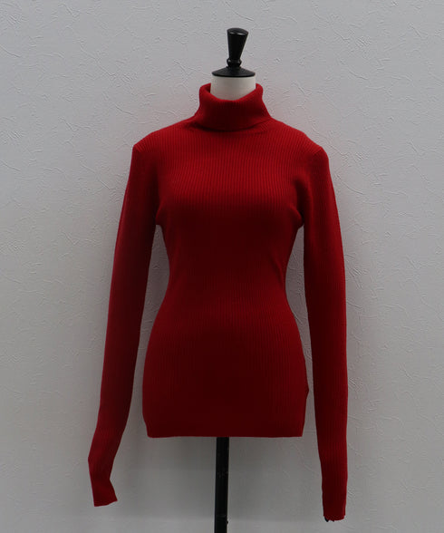 ウールカシミヤ リブタートル