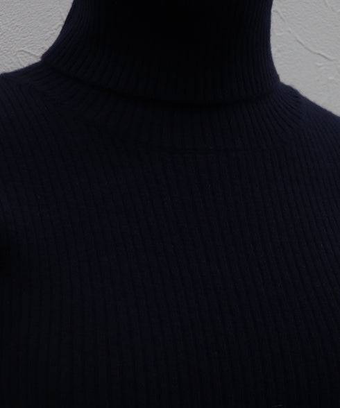 ウールカシミヤ リブタートル