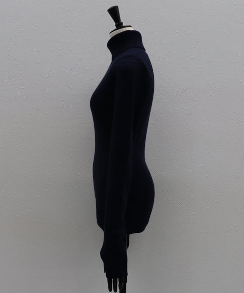 ウールカシミヤ リブタートル