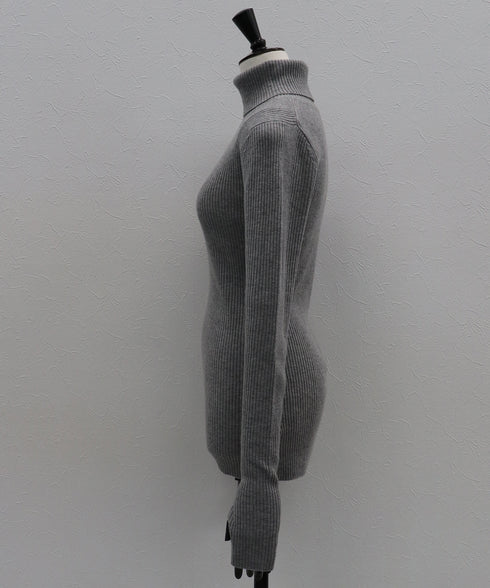 ウールカシミヤ リブタートル