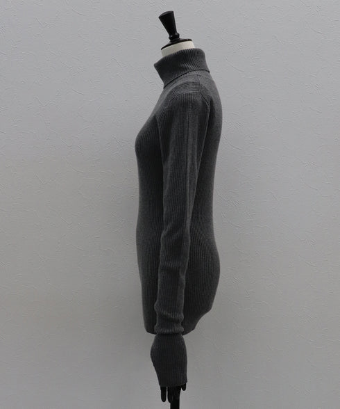 ウールカシミヤ リブタートル