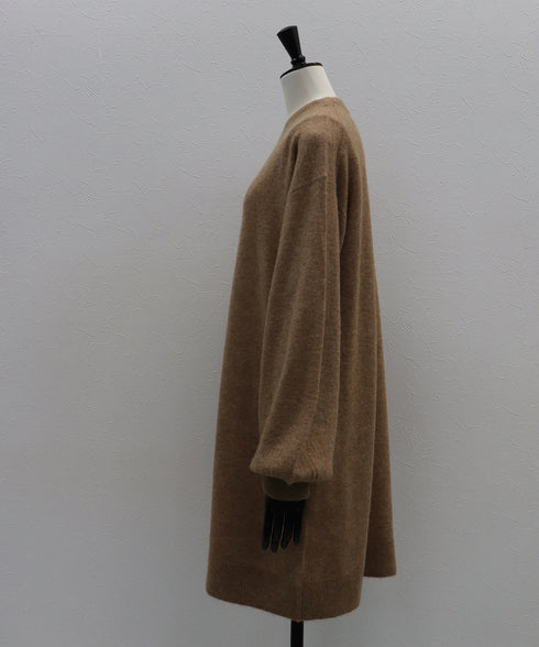 ビスチェ付きアルパカニットワンピース