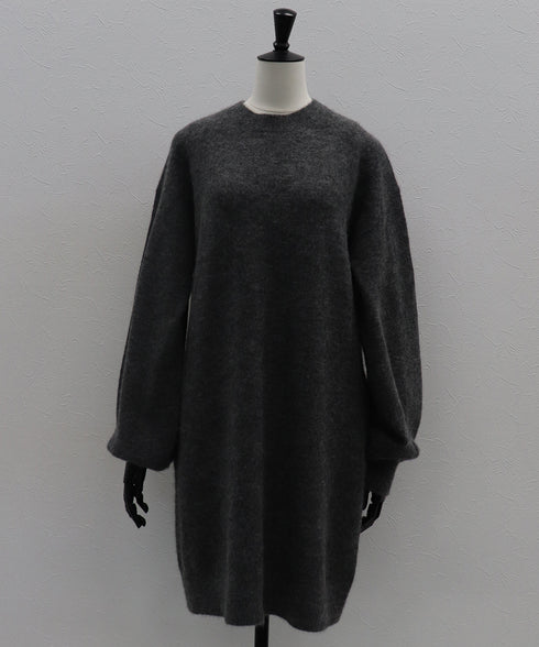 ビスチェ付きアルパカニットワンピース