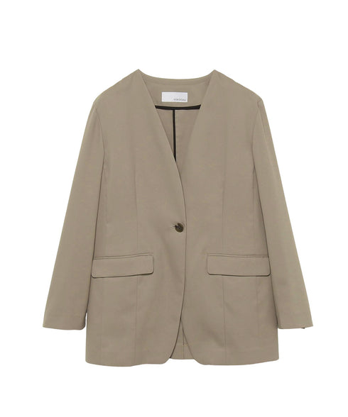 1釦ノーカラージャケット