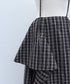CHECKアシンメトリースカート
