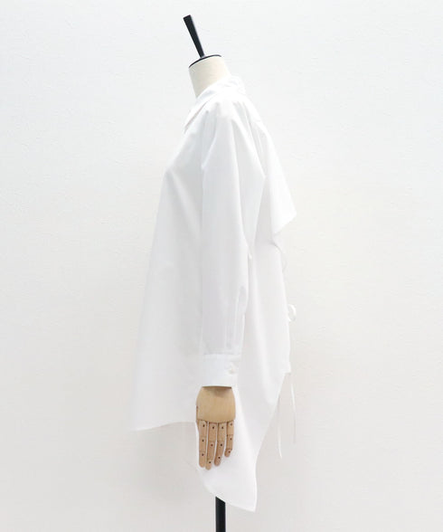 バックプリーツデザインシャツ