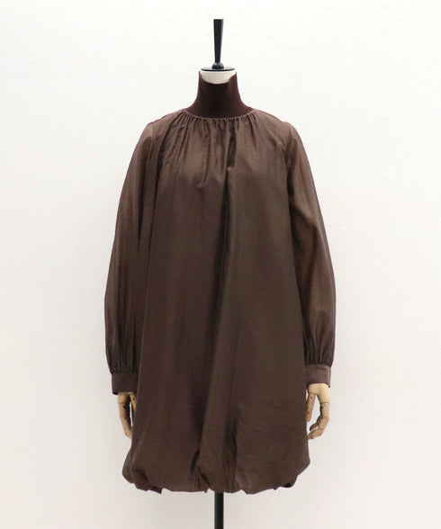 リバーシブルニットコンビバルーンワンピース