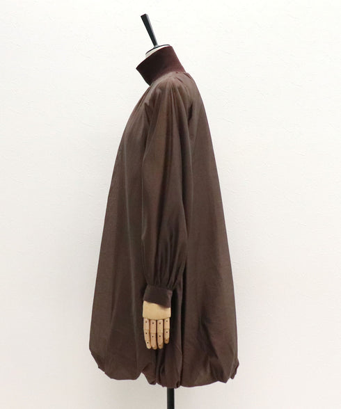 リバーシブルニットコンビバルーンワンピース