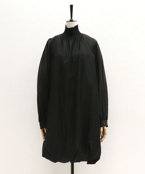 リバーシブルニットコンビバルーンワンピース