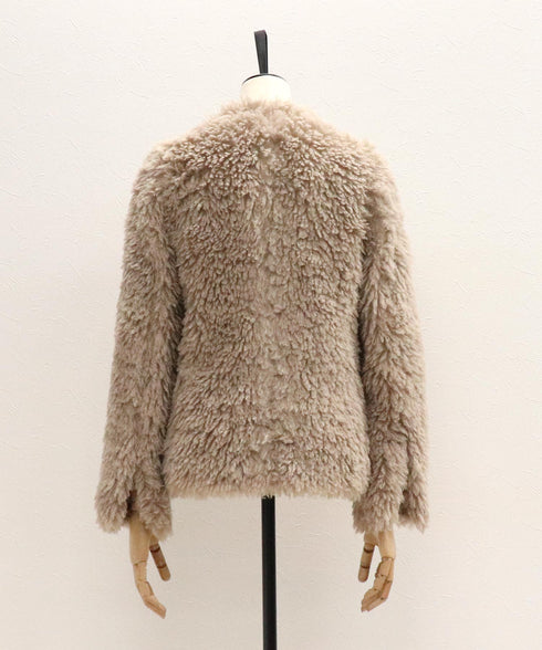 プードルファーカーディガンジャケット