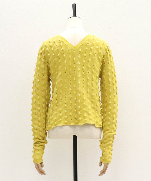 2WAYクロップドドラゴンニット