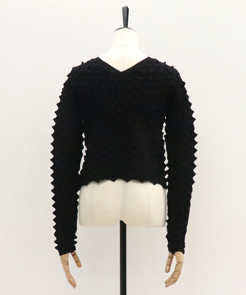 2WAYクロップドドラゴンニット