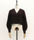 バルーンスリーブクロップドカーディガン