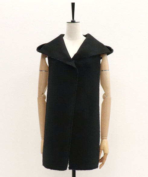 エコムートンリバーシブルフード付きストール