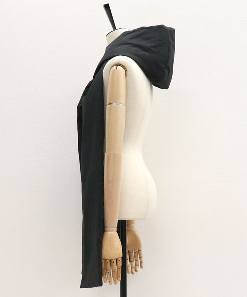 シャイニー中綿フード付きストール