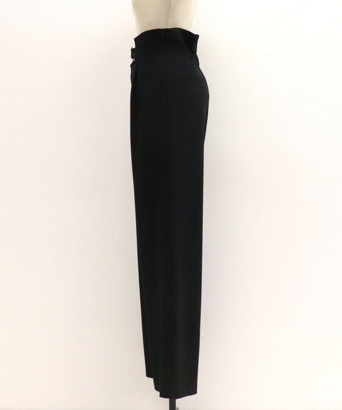 デザインハイウエストストレートパンツ