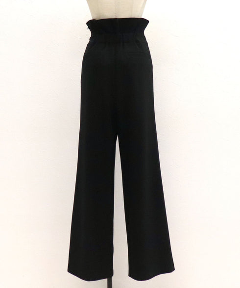 デザインハイウエストストレートパンツ