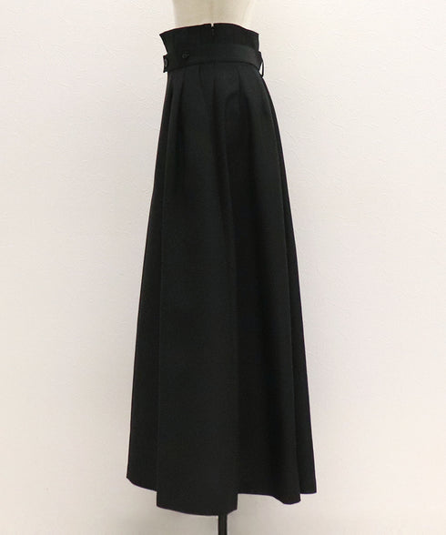 2WAYターンバックハイウエストマキシスカート