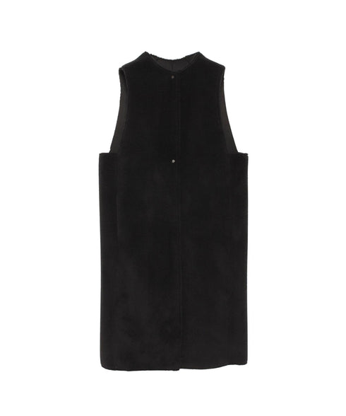 エコムートンロングストレートジレ