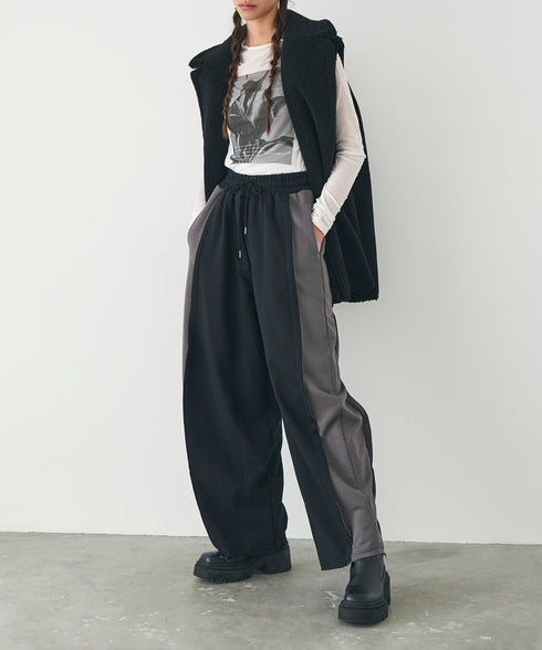 リバーシブル・フェイクムートンテーラードジレ