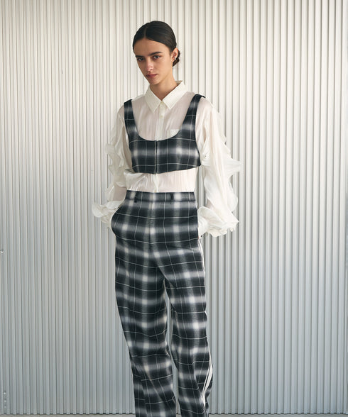 フリルスリーブ・シアーシャツ