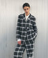 オンブレチェック・テーラードジャケット
