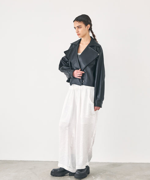 マットレザー・ライダースブルゾン