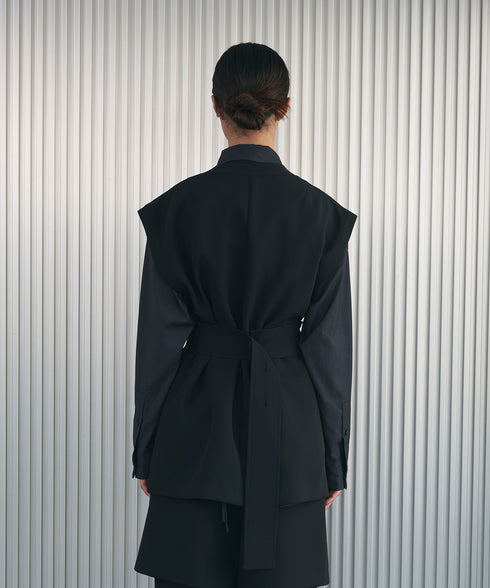 ダブルエアーベルテッドジレ