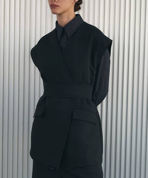 ダブルエアーベルテッドジレ