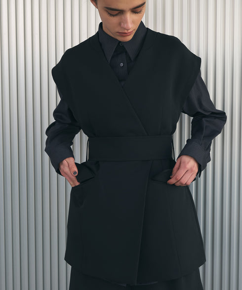 ダブルエアーベルテッドジレ