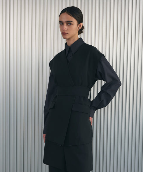 ダブルエアーベルテッドジレ