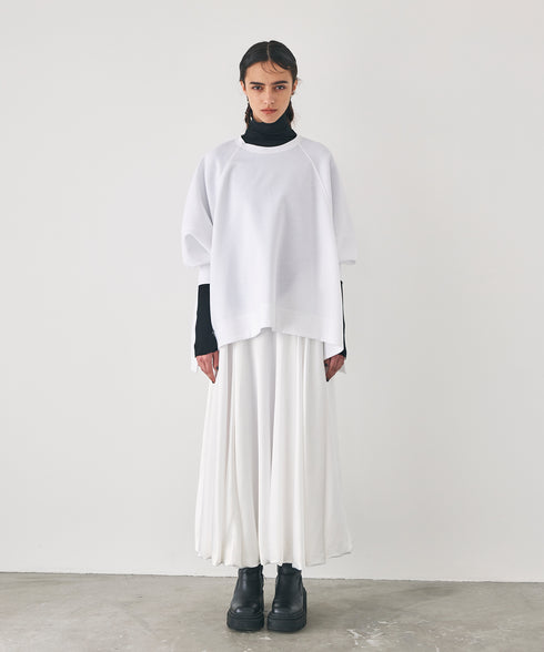 サテンフレアーバルーンスカート