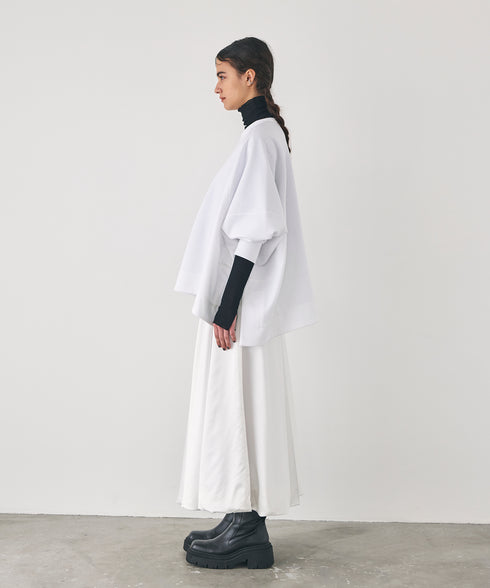 サテンフレアーバルーンスカート