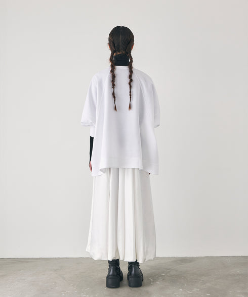 サテンフレアーバルーンスカート