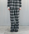 オンブレチェック・ラインパンツ