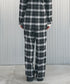 オンブレチェック・ラインパンツ