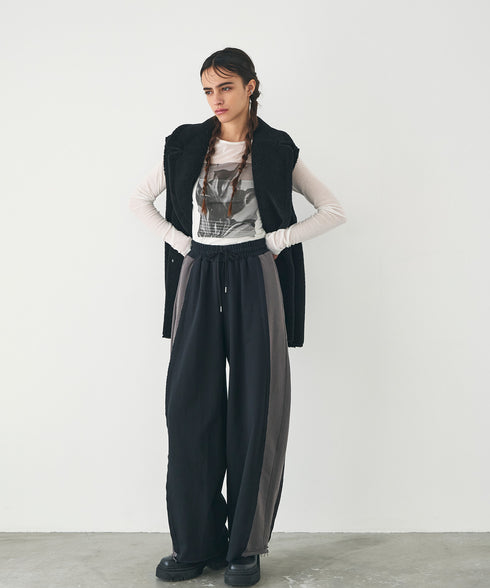 裏毛コクーンパンツ