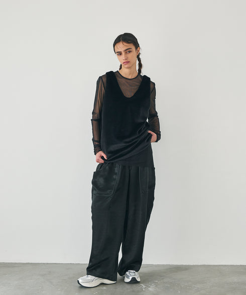 エコファータンク・シアーカットソーアンサンブル