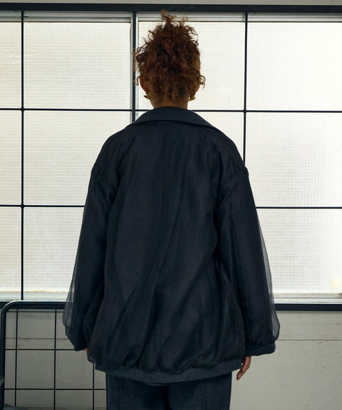 ウールフラノ リバーシブルジャケット