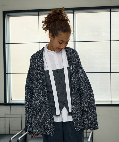 ツイードニット・ジャケット