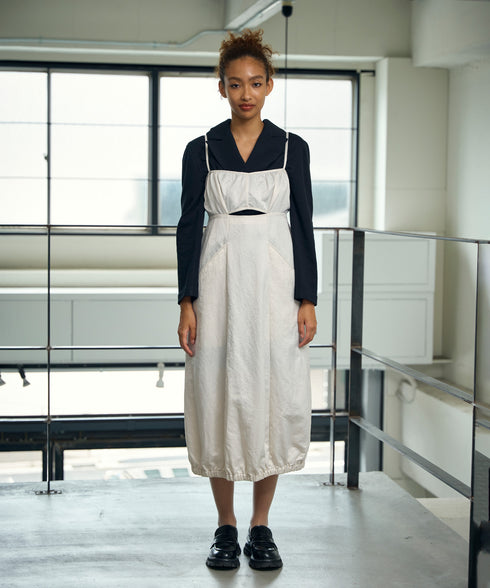 カットアウトナイロン・キャミワンピース