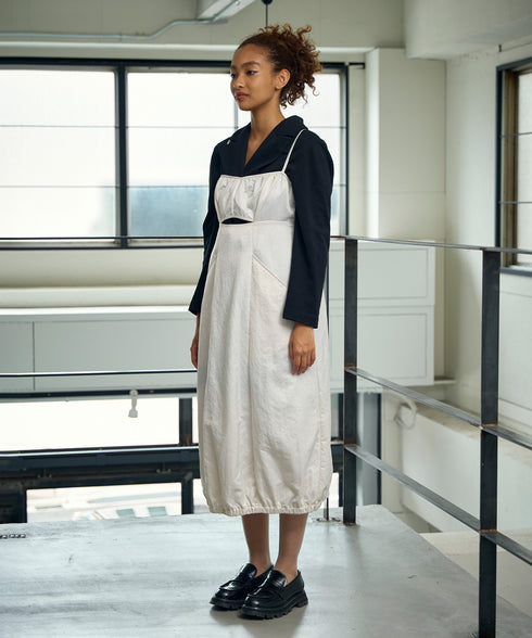 カットアウトナイロン・キャミワンピース