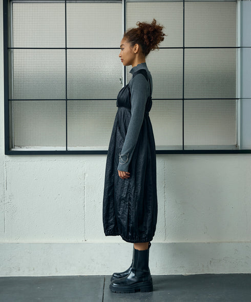 カットアウトナイロン・キャミワンピース