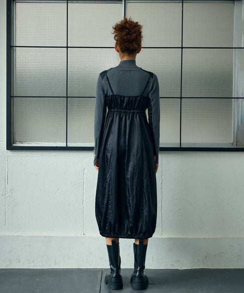 カットアウトナイロン・キャミワンピース