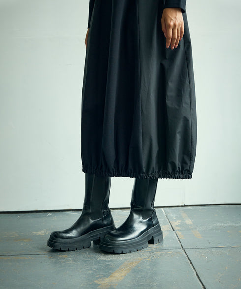 バルーンシルエット・コンビワンピース