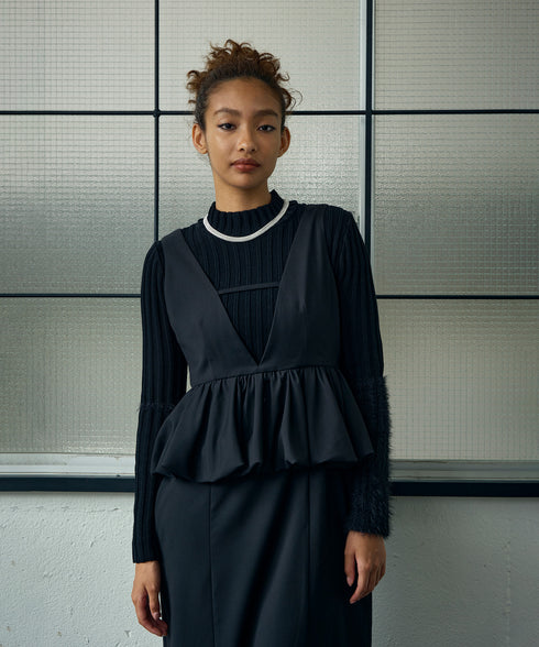 バルーンペプラム・ジャンパースカート