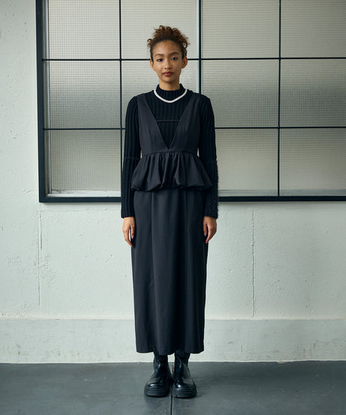 バルーンペプラム・ジャンパースカート