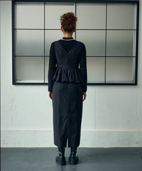 バルーンペプラム・ジャンパースカート