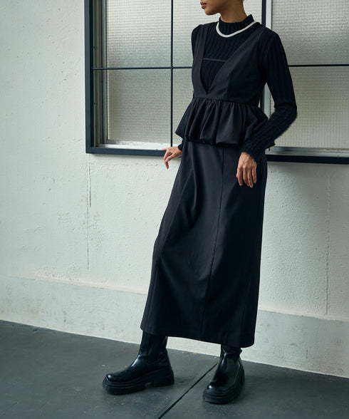 バルーンペプラム・ジャンパースカート