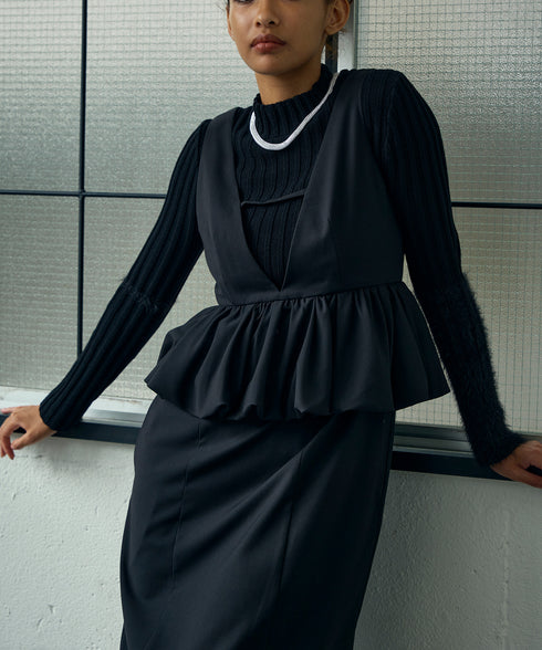 バルーンペプラム・ジャンパースカート